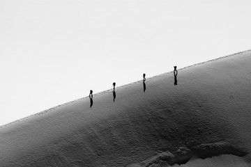 Climbers near Mt Blanc