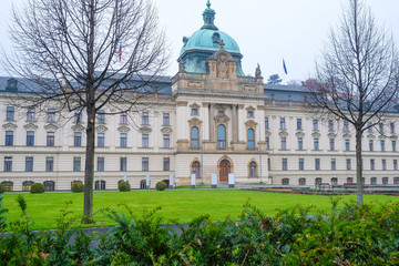 Fototapeta premium Prague, Czechia - November, 21, 2016: the building in a center of Prague, Czechia