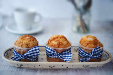 Delicious sweet muffins