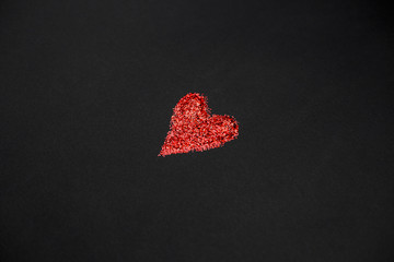 Valentine's Day background with heart. A heart. Love. Romantic background with place for writing. I...