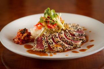 Seared Ahi Tuna Sashimi Appetizer