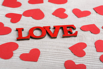 Valentine's Day background with heart. A heart. Love. Romantic background with place for writing. I...