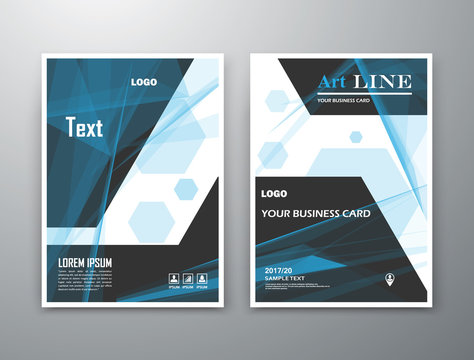 Abstract composition. Blue editable ad image texture. Triangle, stripe, line section. Cover set construction. A4 brochure title sheet. Creative figure icon. Company name logo surface. Flyer text font.