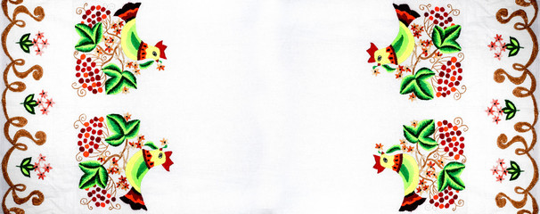 Ukrainian folk embroidery, handmade