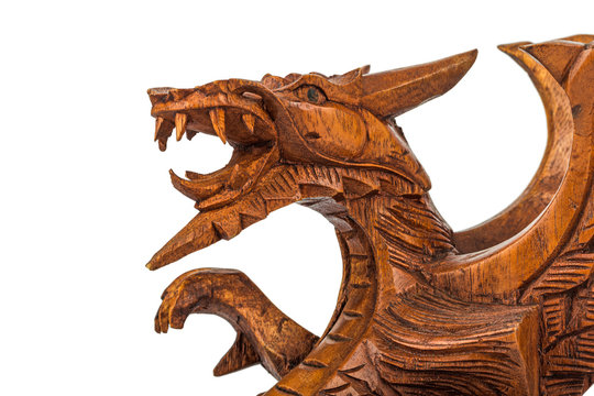 Toy wood dragon