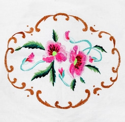 Ukrainian folk embroidery, handmade