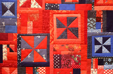 colorful photo background patchwork fabric