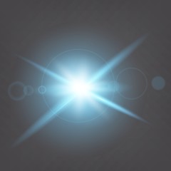 Creative concept Vector set of glow light effect stars bursts with sparkles isolated on black background. For illustration template art design, banner for Christmas celebrate, magic flash energy ray.