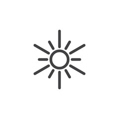 Vector sun Icon
