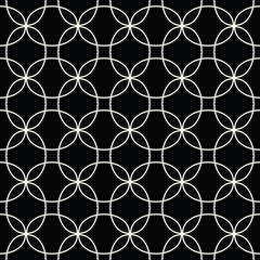 Naklejka premium Abstract geometric black and white hipster deco art pattern