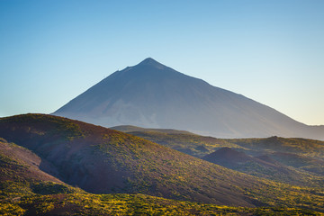 Obraz premium Sunset over Teide volcano in Tenerife, Canary island, Spain