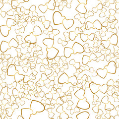 Two Hearts Seamless Pattern Romantic Wrapping Texture