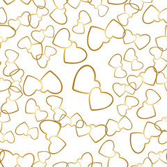 Two Hearts Seamless Pattern Romantic Wrapping Texture