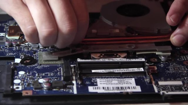 replace the cooler on the motherboard