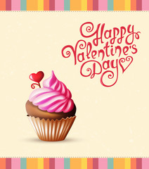 valentine's day card with text