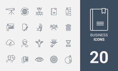 набор иконок бизнес