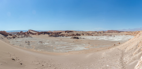 The amphitheater in Moon Valle in San Pedro de Atacama, Chile.