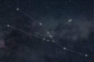 Taurus Constellation. Zodiac Sign Taurus Constellation lines © allexxandarx