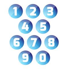 Number set button