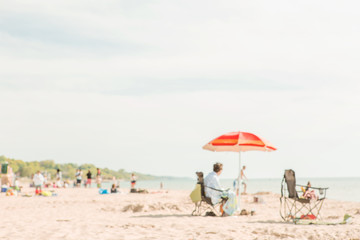 Beach background  defocused