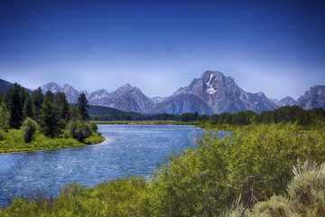 Fototapeta na wymiar Grand Teton National Park, Oxbow Bend