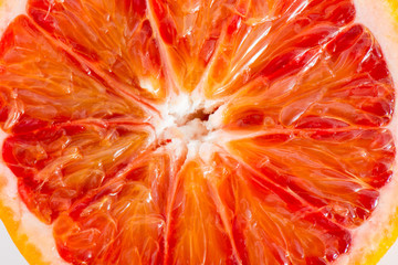 Cross section of a blood orange