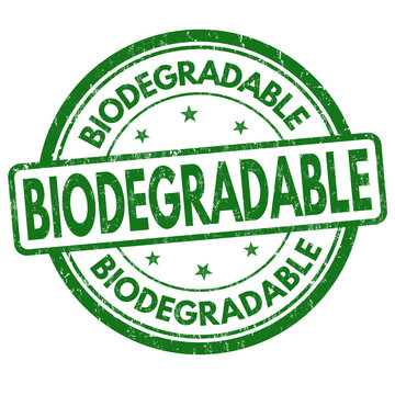 Biodegradable sign or stamp