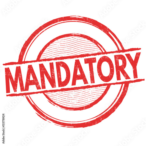 "Mandatory sign or stamp" Stock image and royaltyfree vector files on