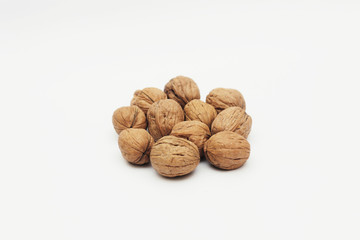 Walnuts isolated on white