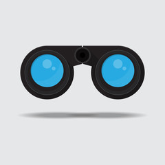 Binoculars vector icon.