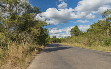 Cambodia countryside in January sunny day