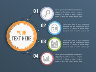 Infographic Template with Four Options