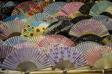 Traditional fans in Japan