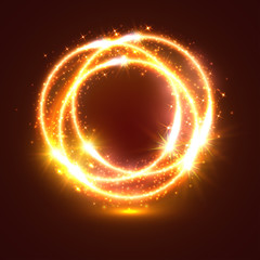 Light flashes and sparkler lights circles