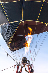 you can fly away in the sky with hot air balloon.Hot air balloons are something special in comparison to other forms of flight.As the balloon rises