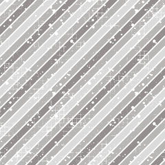 Obraz premium Seamless vector striped pattern. grey geometric background with diagonal lines. Grunge texture with attrition, cracks and ambrosia. Old style vintage design. Graphic illustration.
