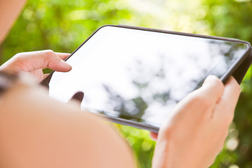 People using digital tablet,comunication technology