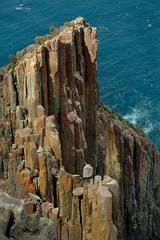 Rugged coastline cliffs