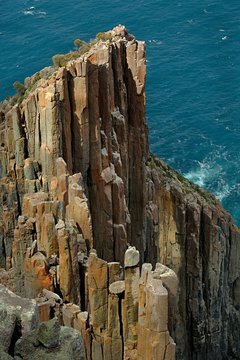 Rugged coastline cliffs