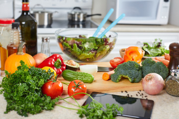 Vegetables in the kitchen.