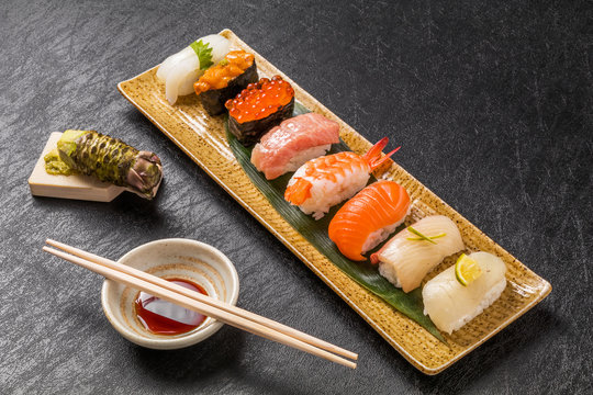本格握り寿司　 Japanese gourmet genuine finger sushi