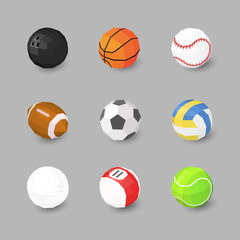 Obraz premium sport ball icons