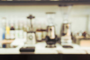 Blur coffee shop for background