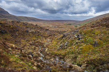 Beautiful landscape of Tongariro national park