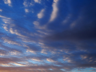 Fototapeta premium Sunrise sky and clouds
