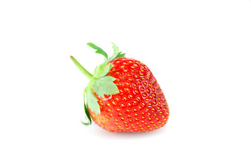 fresh strawberry isolated on white background
