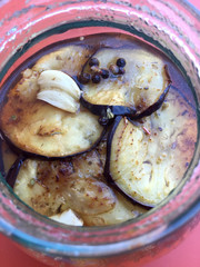 Aubergines marinées au vinaigre de xérès