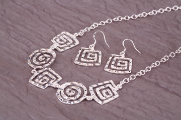 Necklace and earrings