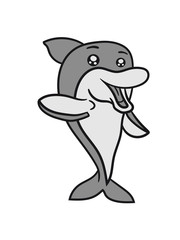 Waving, cute, delicate, cute, cute, comic, cartoon, grin, smile, funny
