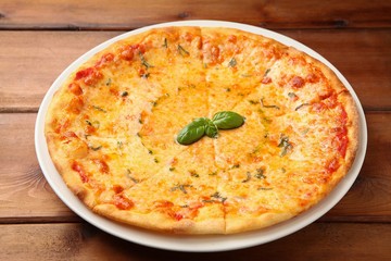  Margherita Pizza on table